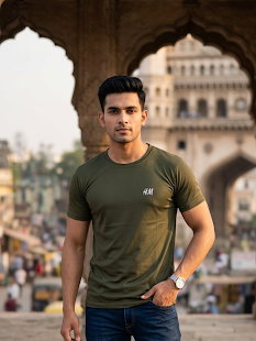 T-shirt made from hosiery cloth (M)
