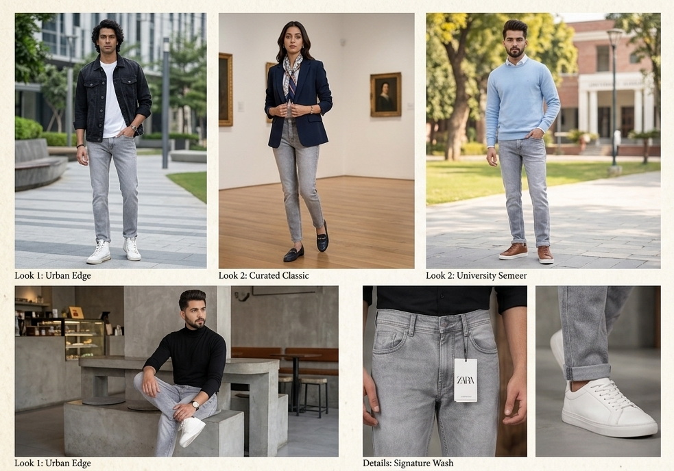 Zara Man Denim Wear Jeans